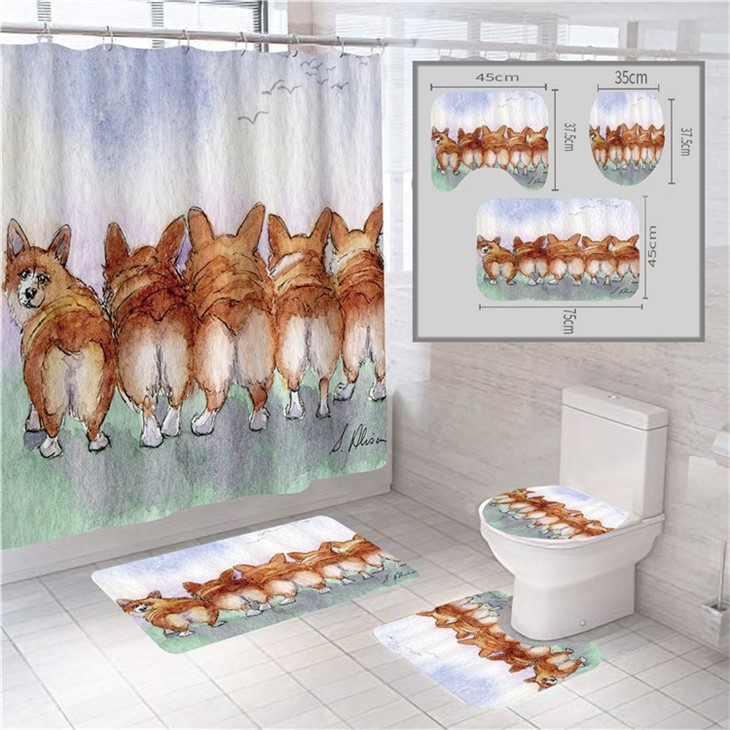 Shower Curtain Set For Bathroom